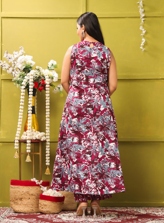 Kamalini Multicolor Cotton Ethnic Set