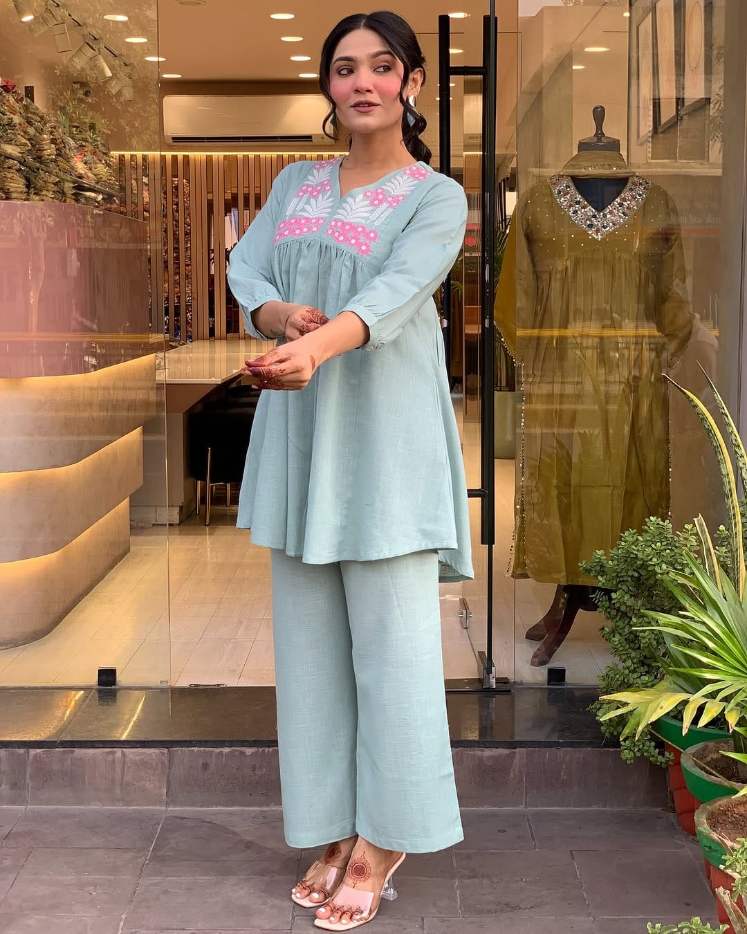 Palak Women’s Cotton Slub Co-ord Set