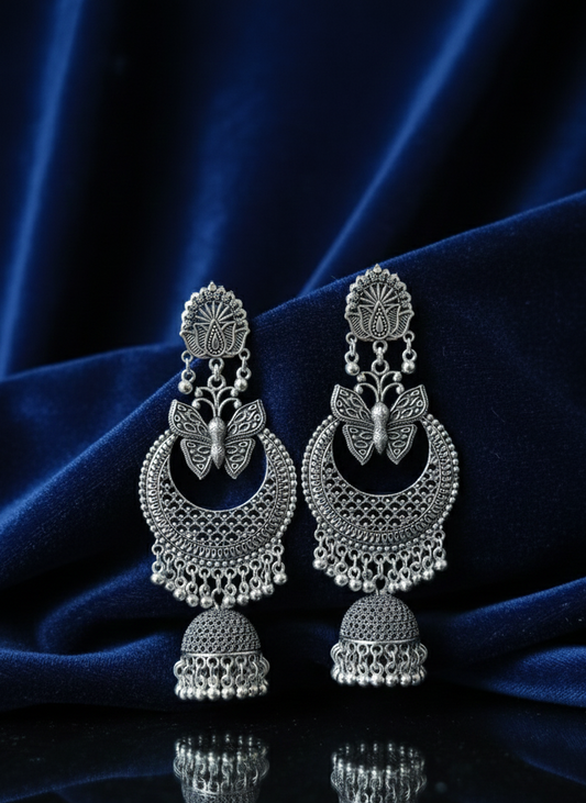 Butterfly Chandbali Jhumkas
