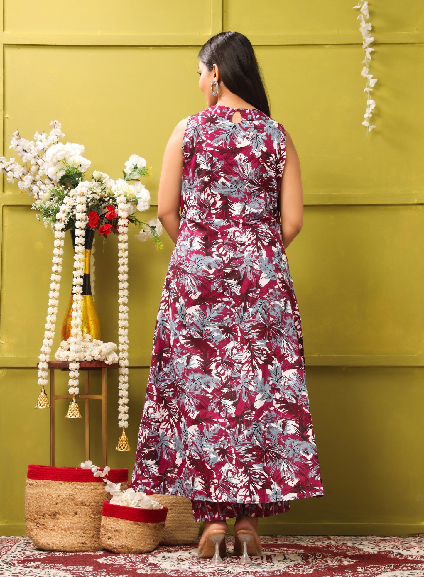 Kamalini Multicolor Cotton Ethnic Set