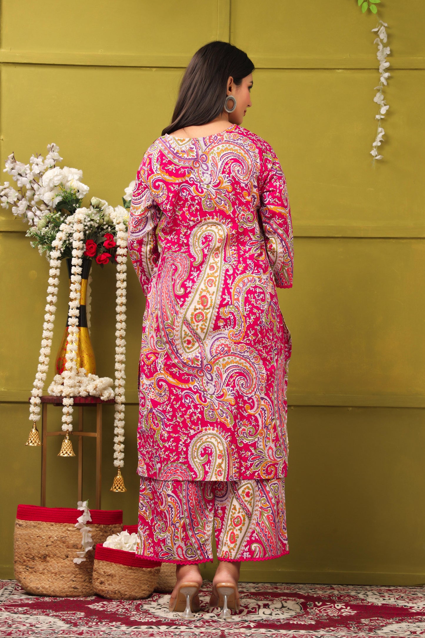 Pushpika Paisley Printed Cotton Suit Set