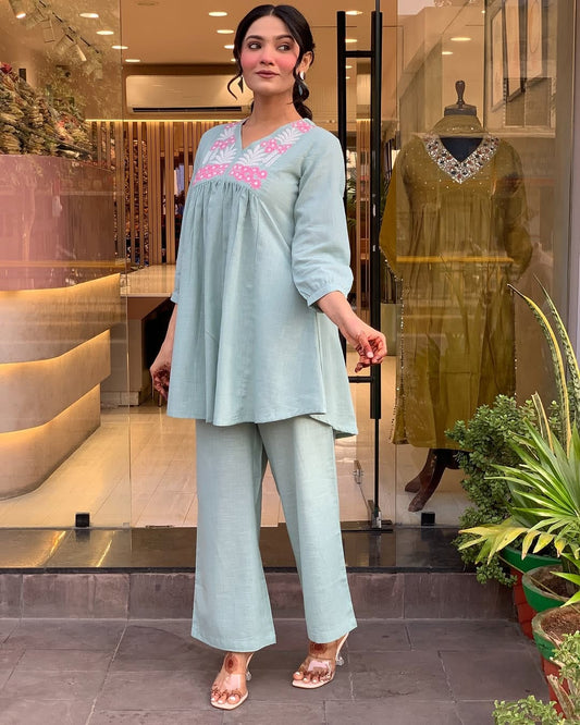 Palak Women’s Cotton Slub Co-ord Set