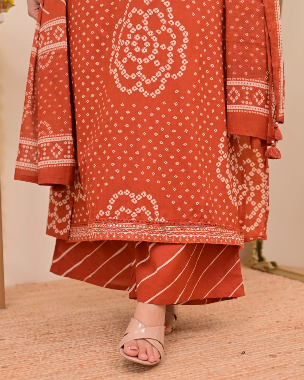 Bhuvika Women’s Cotton Embroidered Suit Set