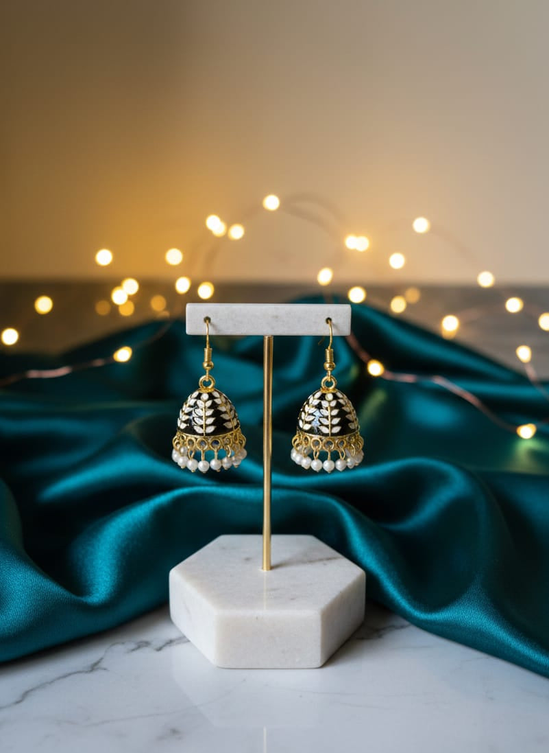 Multi-Jhumka Waterfall Chandelier