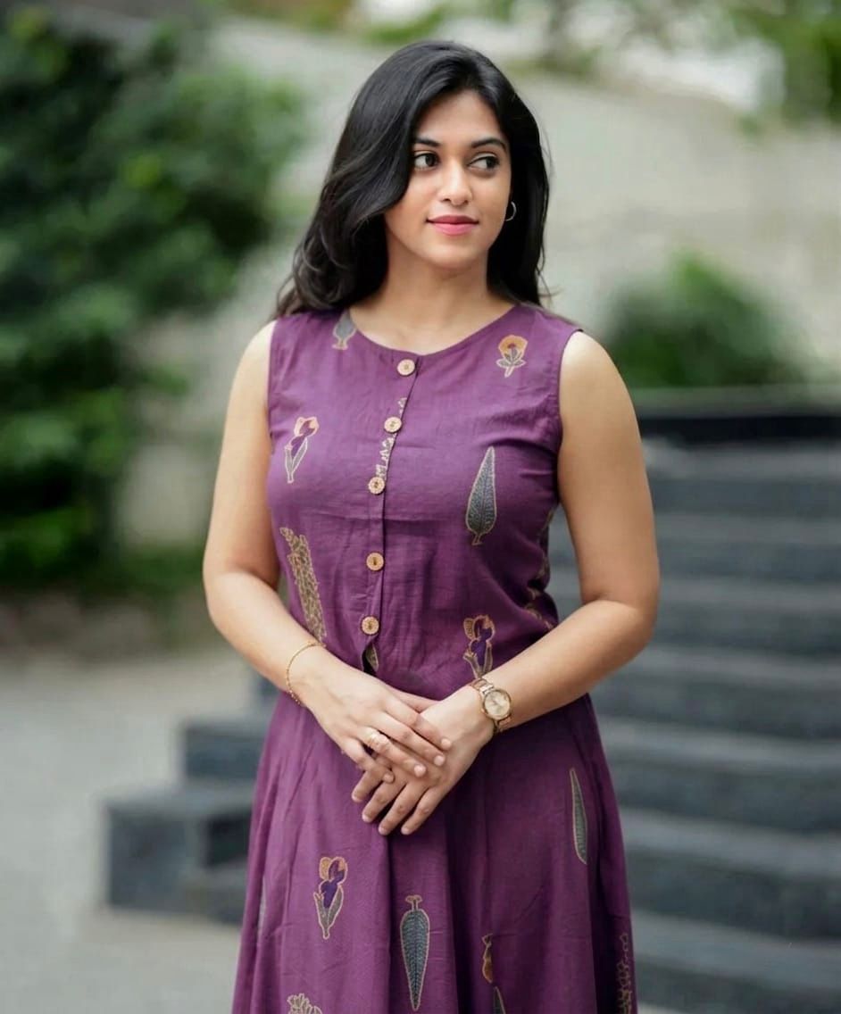 Nikhar Plum Purple Cotton Jacket-Style Crop Top and Flared Maxi Skirt Co-ord Set