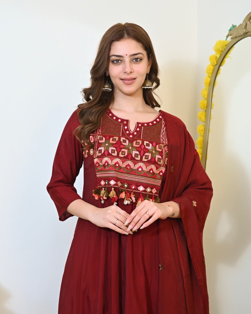 Divya Anarkali Syle Flared Kurta Set