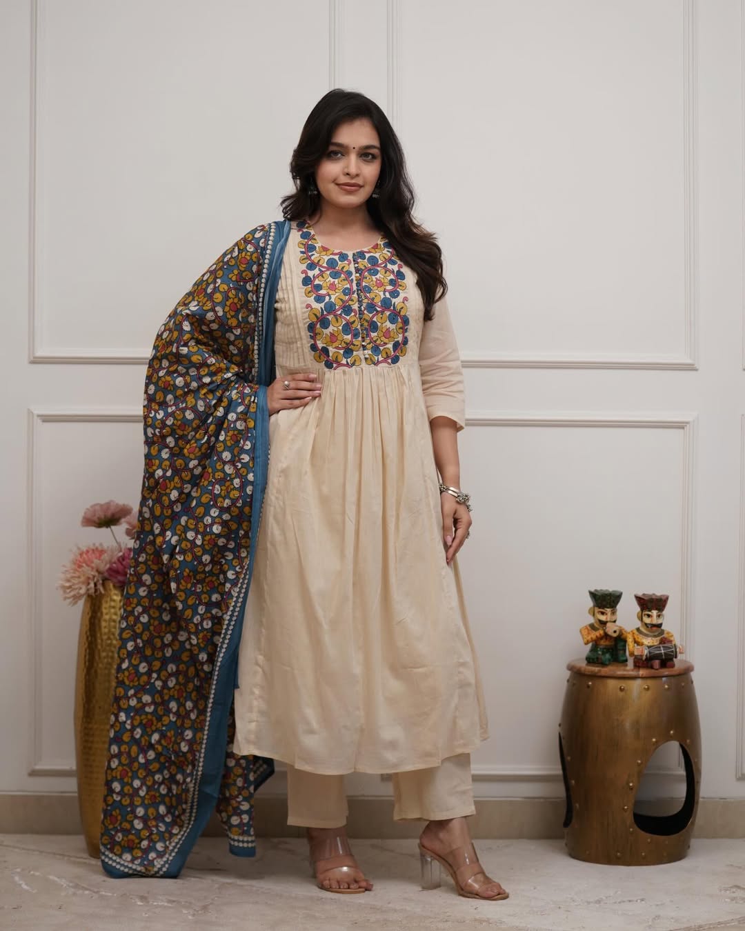 Kalamkari Pure Cotton Suit Set