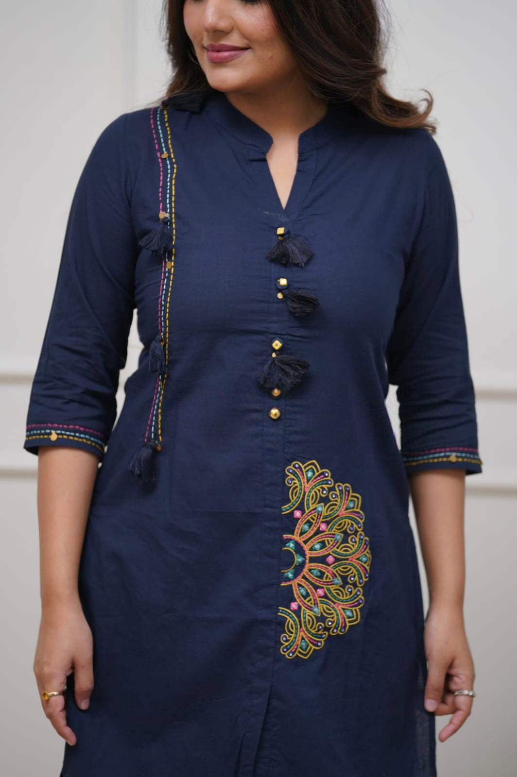 Fiora Pure Cotton Embroidered Co-ord Set