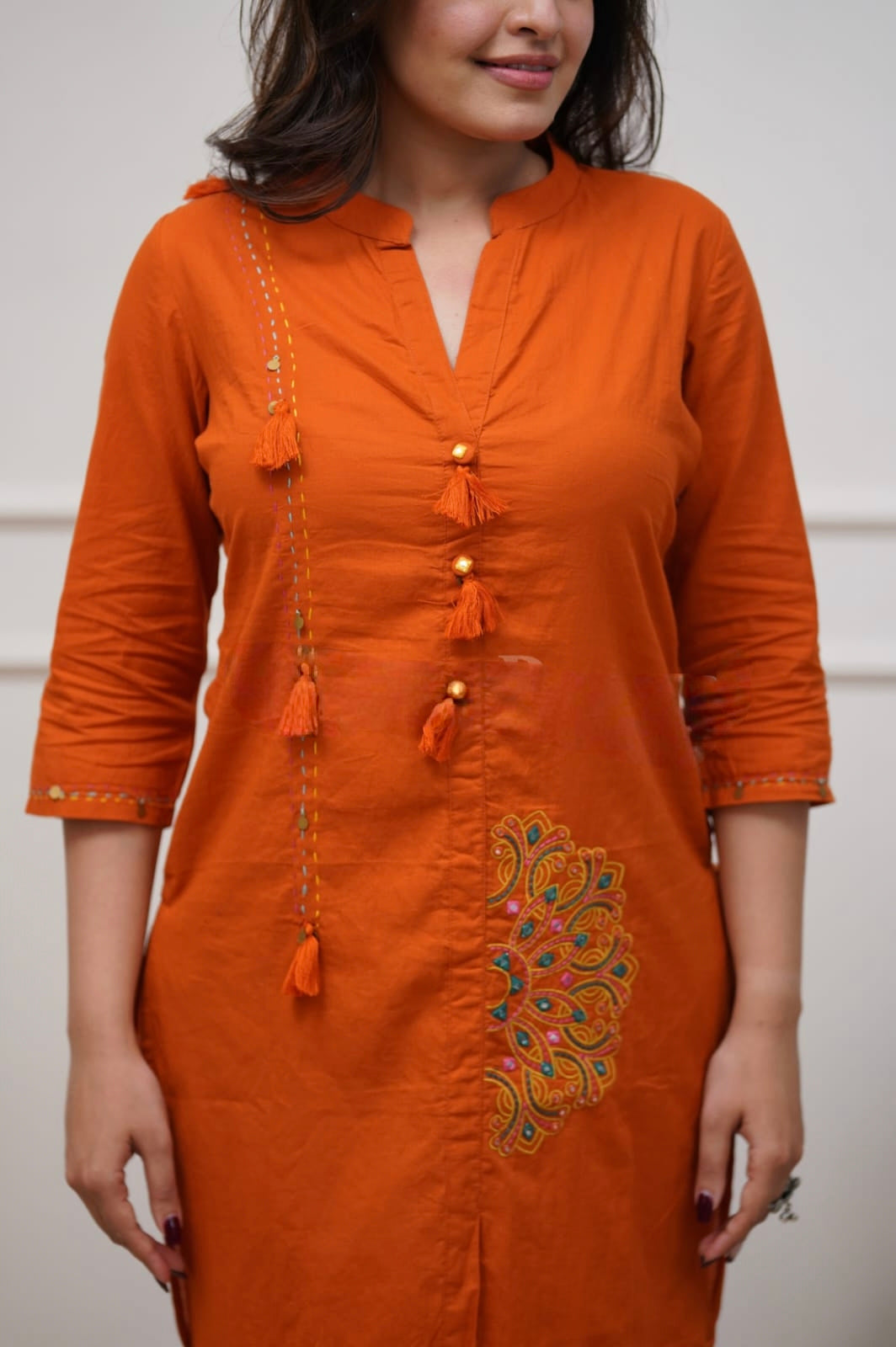 Fiora Pure Cotton Embroidered Co-ord Set