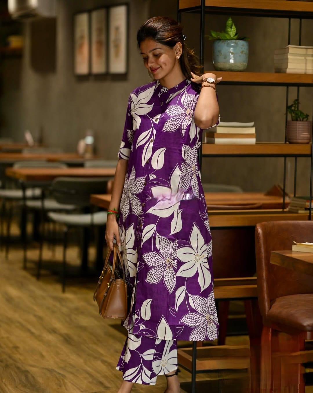 Neera Cotton A-Line Floral Printed Co-ord Set
