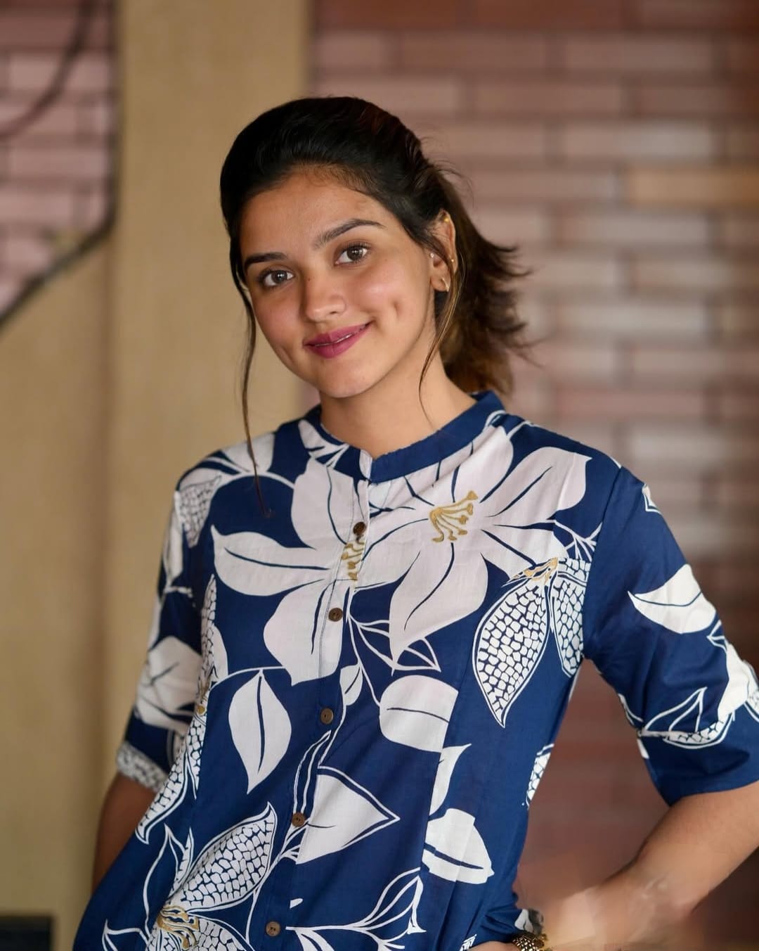 Neera Cotton A-Line Floral Printed Co-ord Set