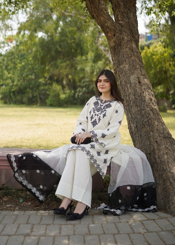 Roshi Embroidery Mul-Cotton Salwar Suit Set