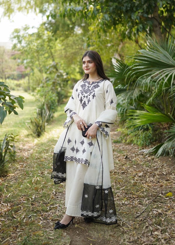 Roshi Embroidery Mul-Cotton Salwar Suit Set