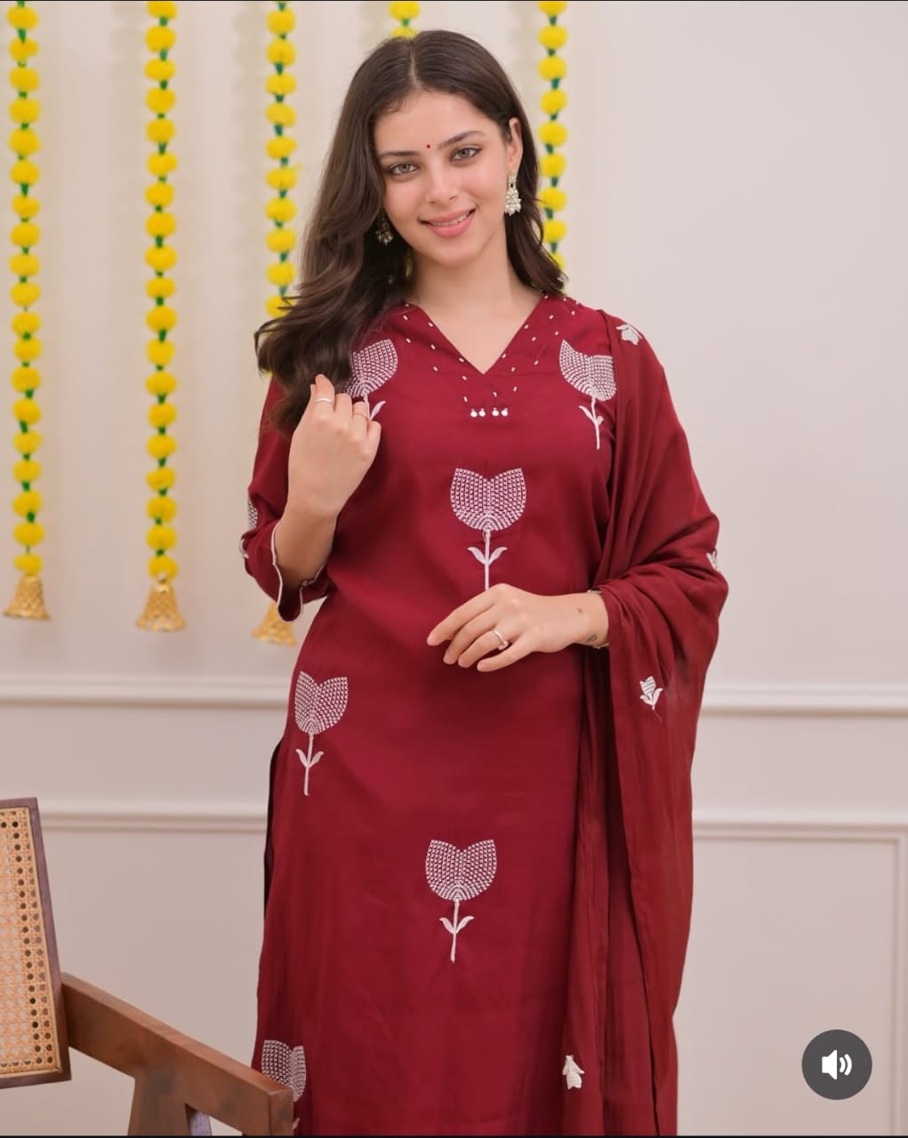 Gulnaz Premium Embroidered Cotton Suit Set