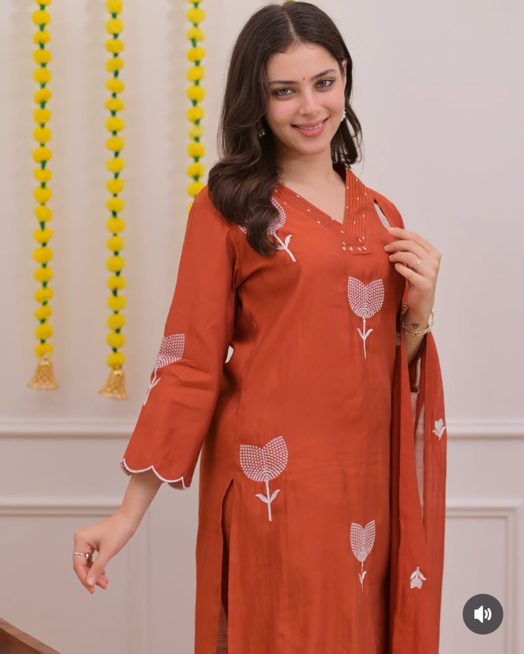 Gulnaz Premium Embroidered Cotton Suit Set