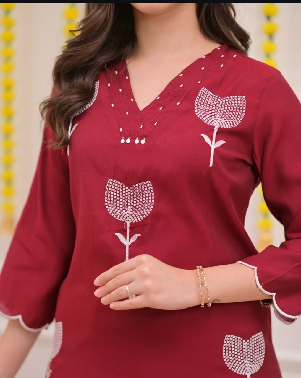 Gulnaz Premium Embroidered Cotton Suit Set
